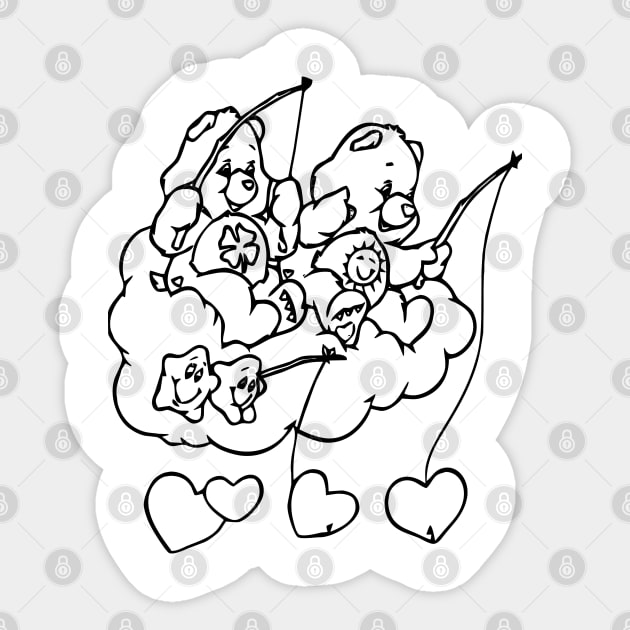 twin bears fishing Sticker by SDWTSpodcast